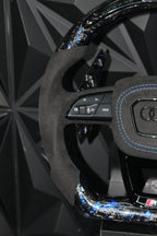 Volante AUDI - Carbono Forjado/Alcantara/Pantalla LED Racing -BLUE
