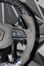 Volante AUDI - Carbono Forjado/Alcantara/Pantalla LED Racing -BLUE