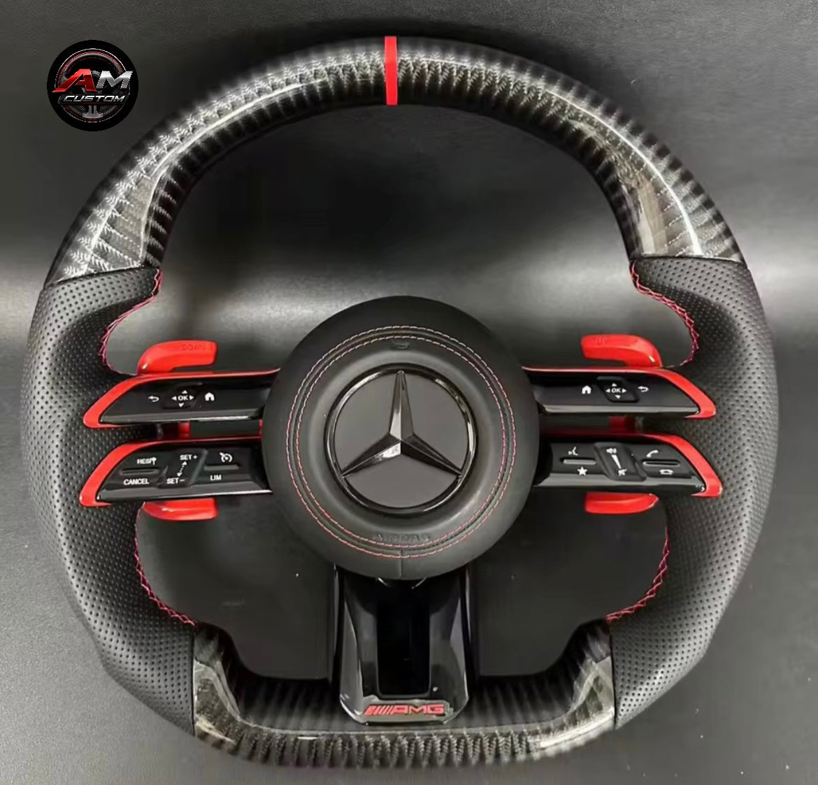 Volante AMG - Fibra de Carbono- RED
