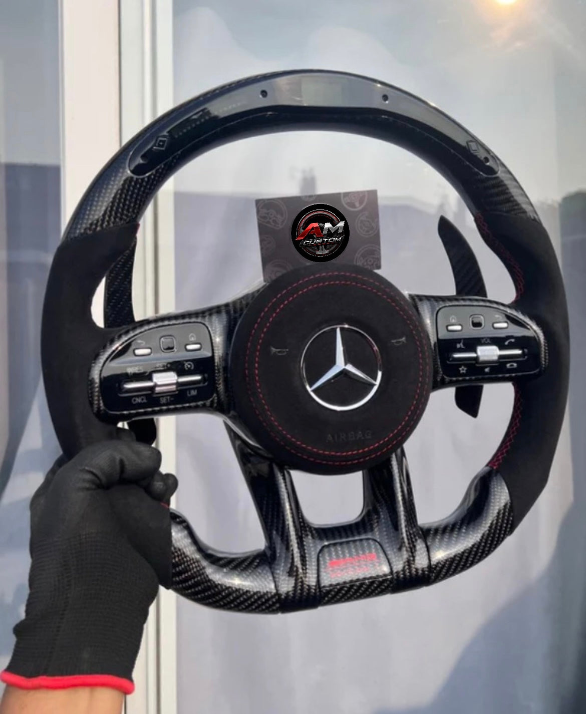 Volante AMG - Fibra de Carbono/Alcantara/Pantalla LED Racing